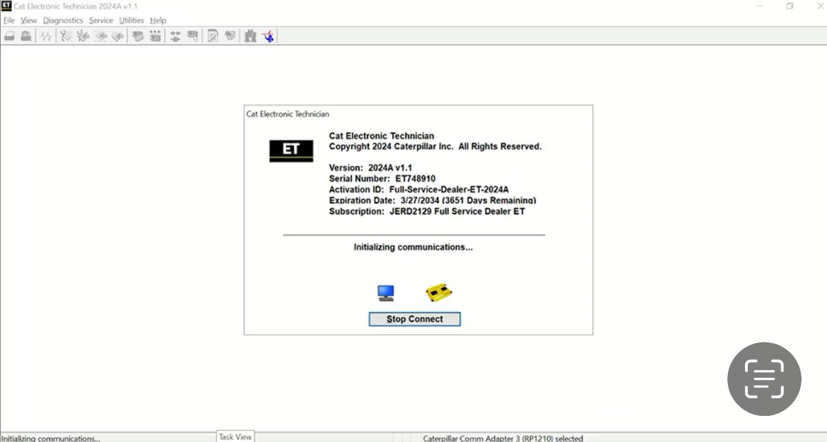 Diesel laptop scanner