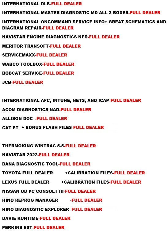 Diesel Diagnostic Laptop Scanner Truck Tuner Heavy Duty *2026 Kit Tool