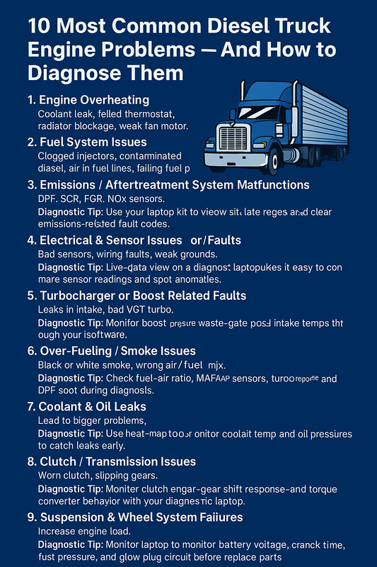 10 Most Common Diesel Truck Engine Problems — And How to Diagnose Them