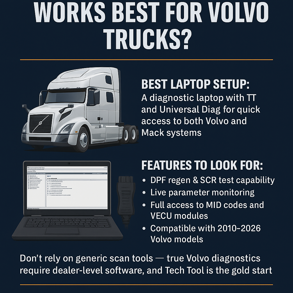 Which Diesel Diagnostic Scanner Works Best for Volvo Trucks? (2025 Buyer Guide)