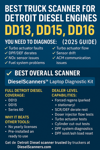 Best Truck Scanner for Detroit Diesel Engines (DD13, DD15, DD16) — 202 ...