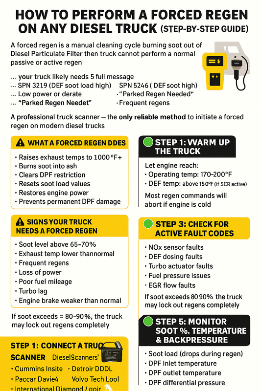 How to Perform a Forced Regen on Any Diesel Truck (Step-by-Step Guide)