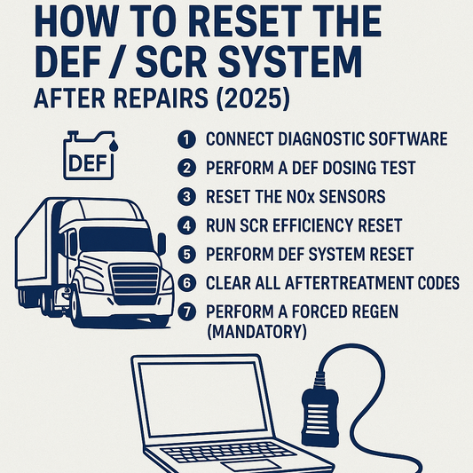 How to Reset the DEF / SCR System After Repairs (Full 2025 Guide)
