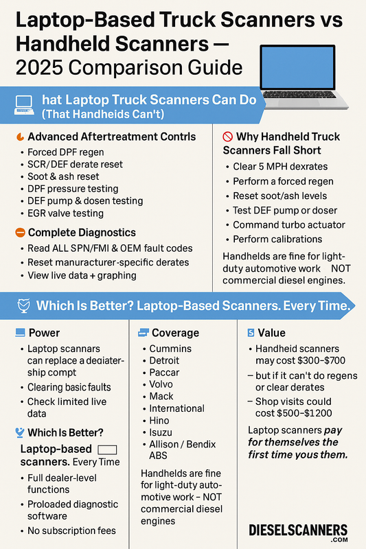 Laptop-Based Truck Scanners vs. Handheld Scanners: What’s Better in 2025?