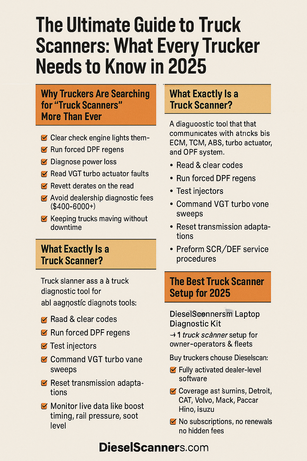 The Ultimate Guide to Truck Scanners: What Every Trucker Needs to Know in 2026