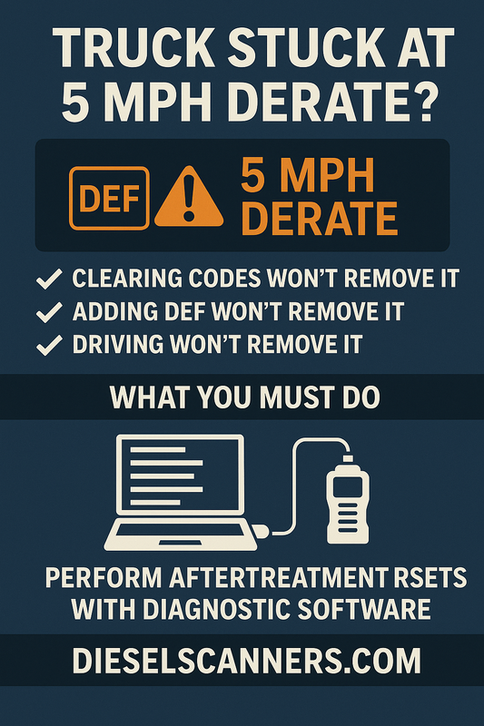 Truck Stuck at 5 MPH Derate? Here’s the REAL Fix (2025 Guide)