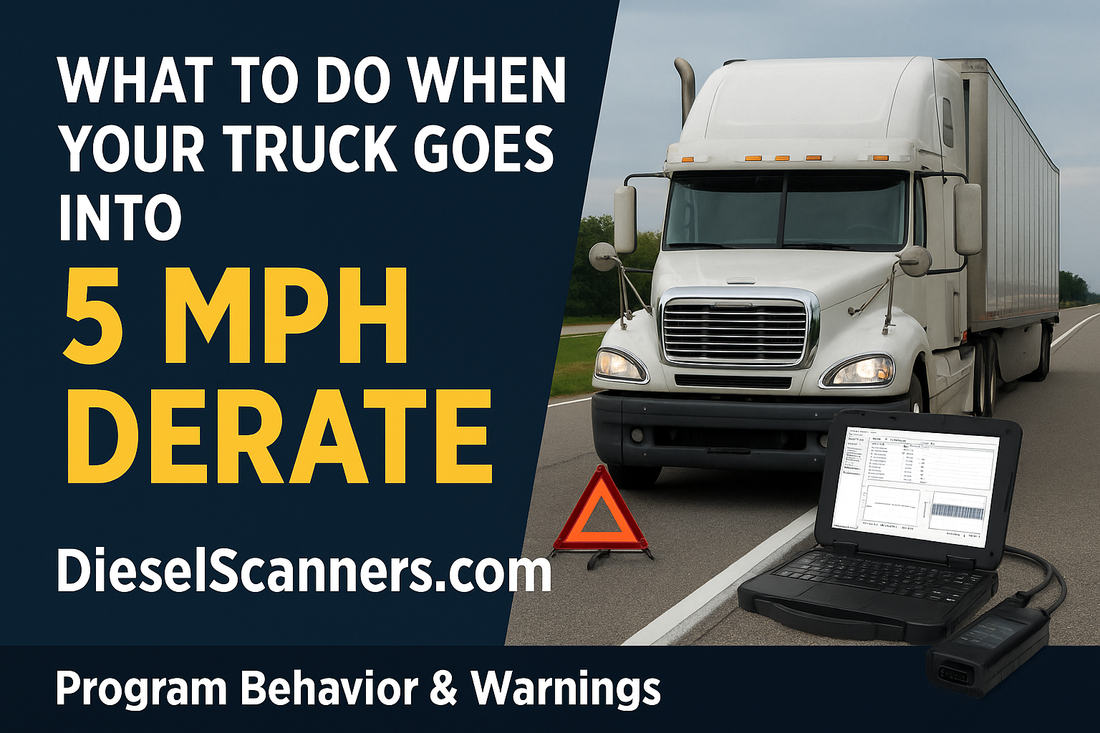 What to Do When Your Truck Goes Into 5 MPH Derate
