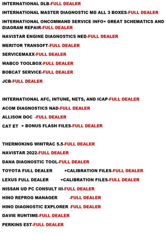 Diesel Diagnostic Laptop Scanner Truck Tuner Heavy Duty *2025 Kit Tool