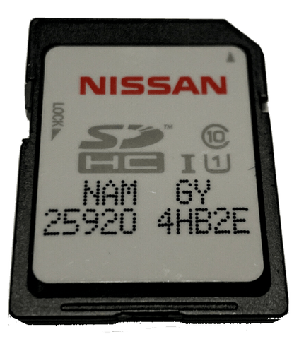 Replacement For Nissan Infiniti Navigation SD Card 25920-4HB2E QX60 QX80 Armada Pathfinder